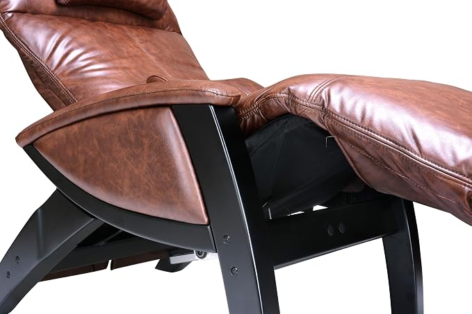 Svago ZGR Plus SV-395 Dual Power Infinite Position Zero Anti Gravity Recliner Chair with Heat and Massage - Chestnut Faux Leather