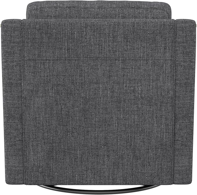 Swivel Accent Chair Set of 2,Armchair,Bronze Nail Decoration Comfy Living Room Chair,Single Sofa Chair,Reading Chairs,for Living Room Bedroom Reading Apartment (Black, 2 Black)