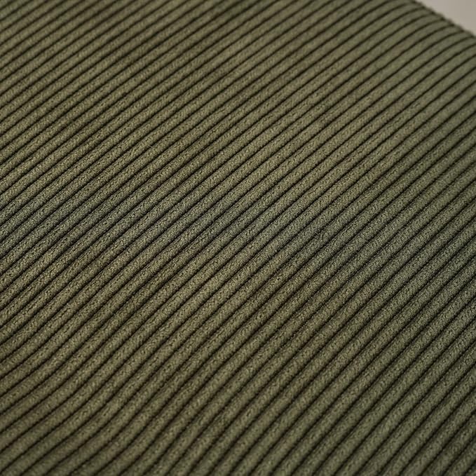 Comfy to go Entryway Bench - Green Bench for Bedroom, Modern Ottoman End of Bed, Corduroy Padded Benches for Living Room, Foyer, Mudroom, Hallway - 39" L x 14" W x 17" H
