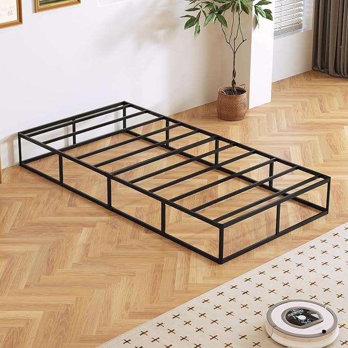 10 Inch High Profile Twin Box Spring, Heavy Duty Metal Frame Mattress Foundation with Fabric Cover, Easy Assembly, Noise-Free (10 Inch, Twin)