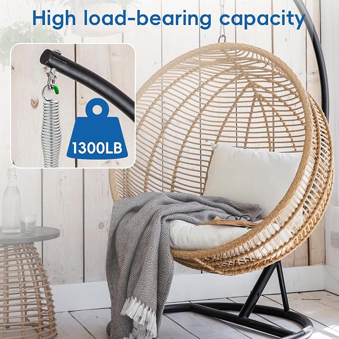 2Pack Premium Porch Swing Springs (Silver Small),1300lb Heavy Duty Springs, Rust Resistant Swing Springs, Spring for Swing Hammock Hanging Chair Spring for Hammock Spring,Porch Swings