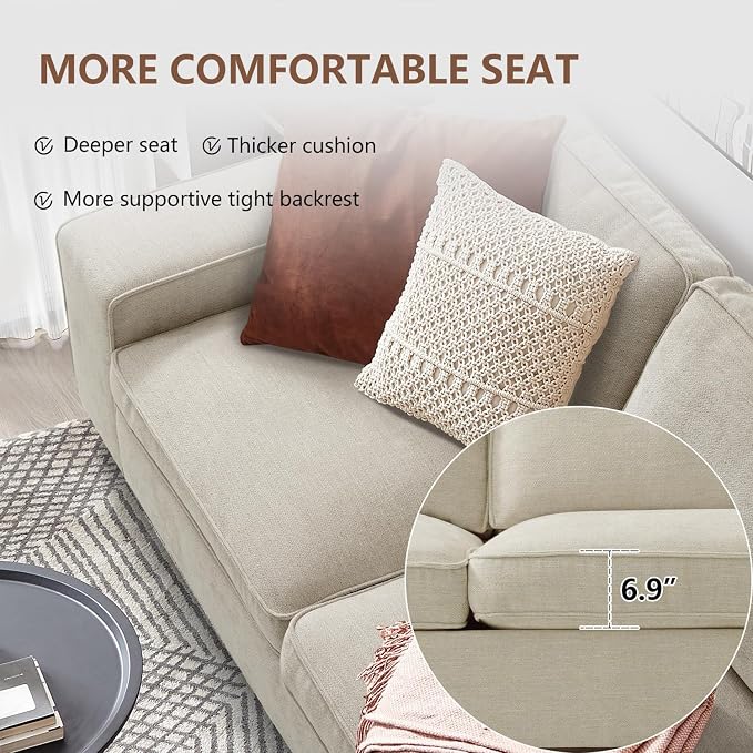 99" Convertible Sleeper Sofa Bed,L Shaped with Storage Chaise Pull Out Couch for Living Room,USB and Type-C,Removable Washable Chenille Covers (Beige)