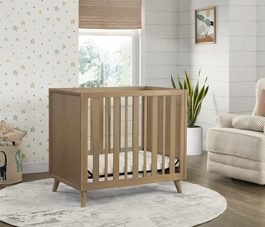 Oxford Baby Renwick 3 in 1 Mini Crib, Acorn Brown