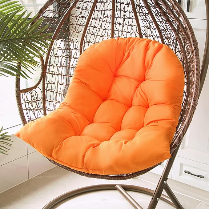 Hammock Swing Egg Chair Cushion Replacement, Hanging Basket Seat Pillow | Thick, 31.5 x 43.3 inches, High Elasticity Cotton, Soft Back Pads, Indoor, Outdoor, Garden, Office, Patio, Porch, Furniture