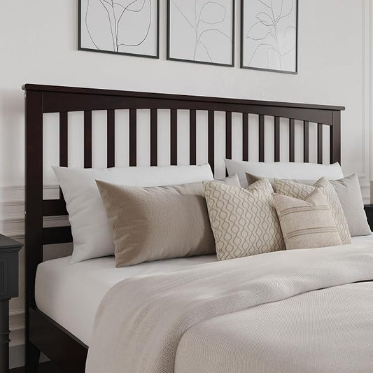 AFI, Mission King Solid Wood Headboard, Espresso