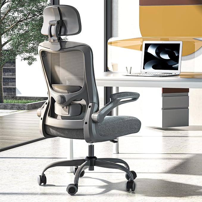 Ergonomic Office Chair for Long Hours, Full-Body Support, Relieve Neck & Back Pressure, 330LBS Capacity, Ideal for Home Office, Office & Study
