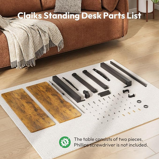 Electric Standing Desk,32x24 Inches Adjustable Height Stand up Desk, Sit Stand Home Office Desk with Splice Board, 3 Preset Heights,Equipped with Hooks,Ergonomic Computer Desk Workstation,Brown