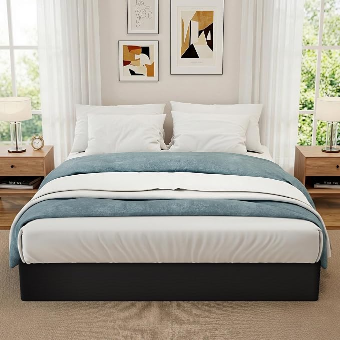 Awesofurni Queen Box Spring, 10 Inch High Profile Box Spring for Queen Bed, 3000 lbs Heavy Duty Metal Frame Mattress Foundation with Fabric Cover, Easy Assembly-Noise Free