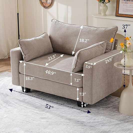 176'' Modular Sectional Sofa with All Seats Storage,Sleeper Sofa Bed with Throw Pillow,Loveseat Couches for Living Room,Bedroom,Removable Cover,Chenille,Khaki