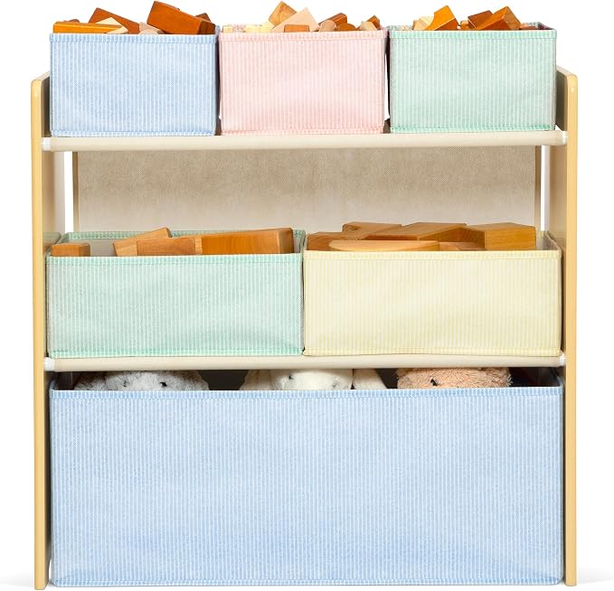 Delta Children - GapKids 6 Bin Toy Organizer - Greenguard Gold Certified, Pastel