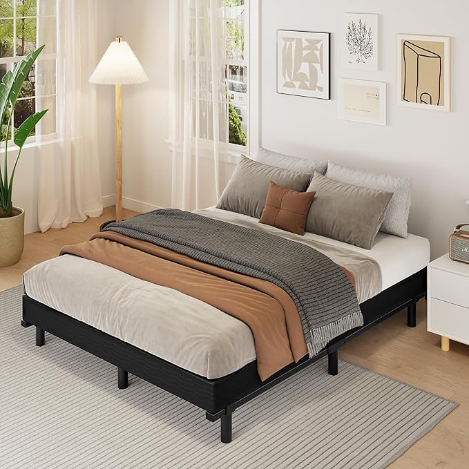 King Size 5 Inch Box Spring - Heavy Duty Metal Mattress Foundation (2500lbs Capacity), Noise-Free, Easy Assembly with Removable Fabric Cover