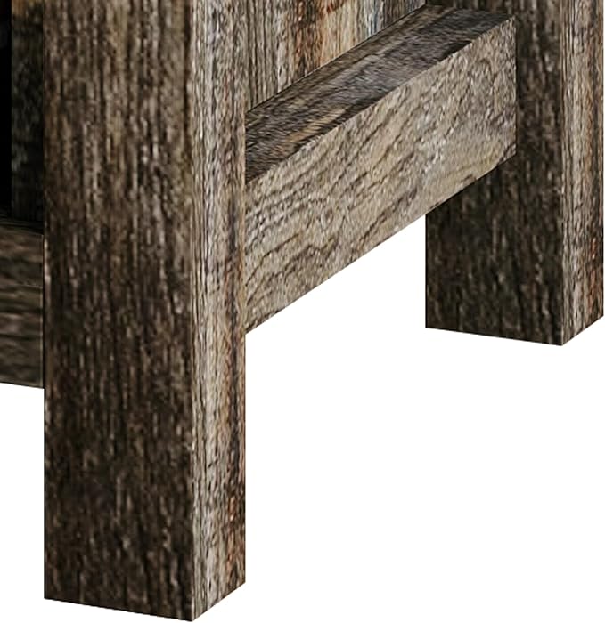 HOME DESIGN Racine Modern Rustic 6 Drawer Bedroom Dresser with Spacious Storage Drawers & Modern Farmhouse Design