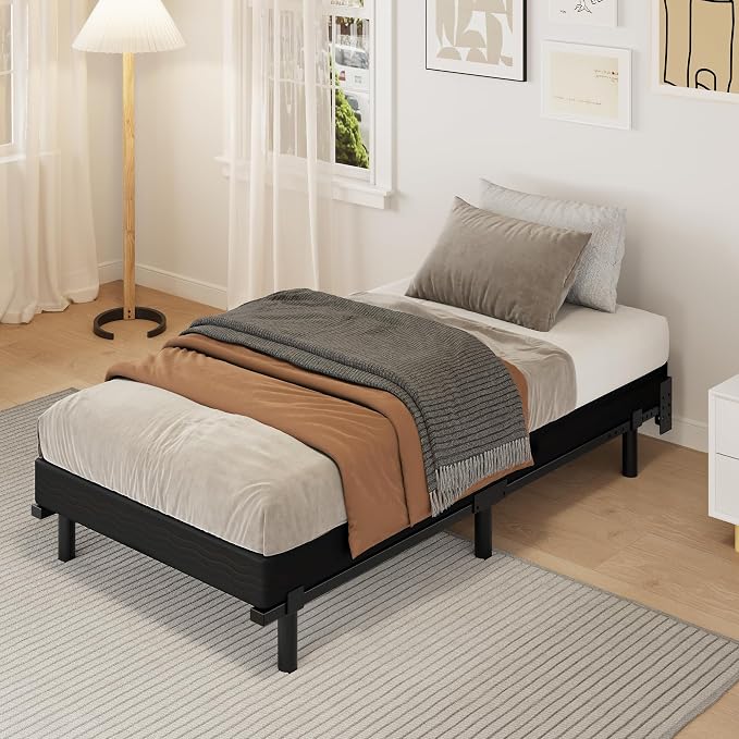 Twin Size 5 Inch Box Spring - Heavy Duty Metal Mattress Foundation (2500lbs Capacity), Noise-Free, Easy Assembly