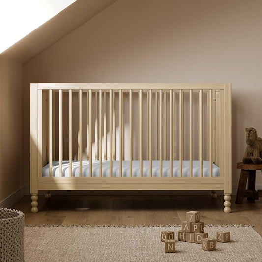 Storkcraft Rio 5-in-1 Convertible Crib and Toddler Guardrail – GREENGUARD Gold Certified, Toddler Bed Conversion Kit Included, Fits Baby Crib Mattress, Converts to Full Bed (Driftwood)