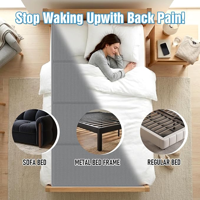 Bunkie Board Twin Size (38x75''), 10mm Bed Boards for Under Mattress, Breathable, Noise Minimizing, Moisture Resistant Bunkieboards, Heavy Duty Bed Support Board for Platform & Slatted Frames
