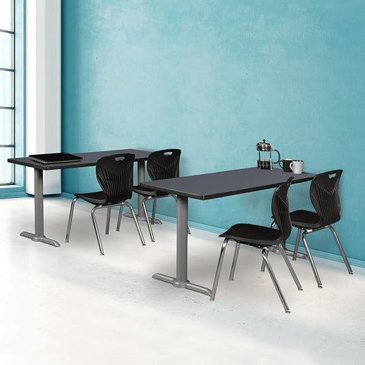 Romig Pillar 48" x 24" Training Table- Grey/Grey Base