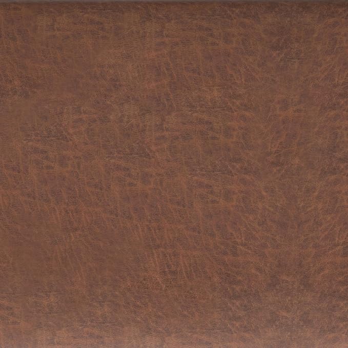 SIMPLIHOME Avalon Wide Contemporary Square Coffee Table Storage Ottoman, Distressed Umber Brown, Table Ottoman