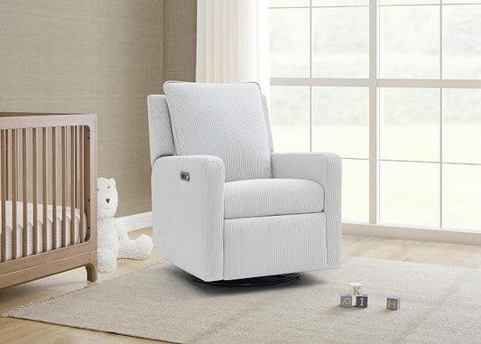 Delta Children - babyGap Harlowe Power Recliner, Sky Blue | Power Recliner with USB-A and Type-C Ports, Greenguard Gold Certified, Stain-Resistant Fabric, Oeko-TEX 100 Certified