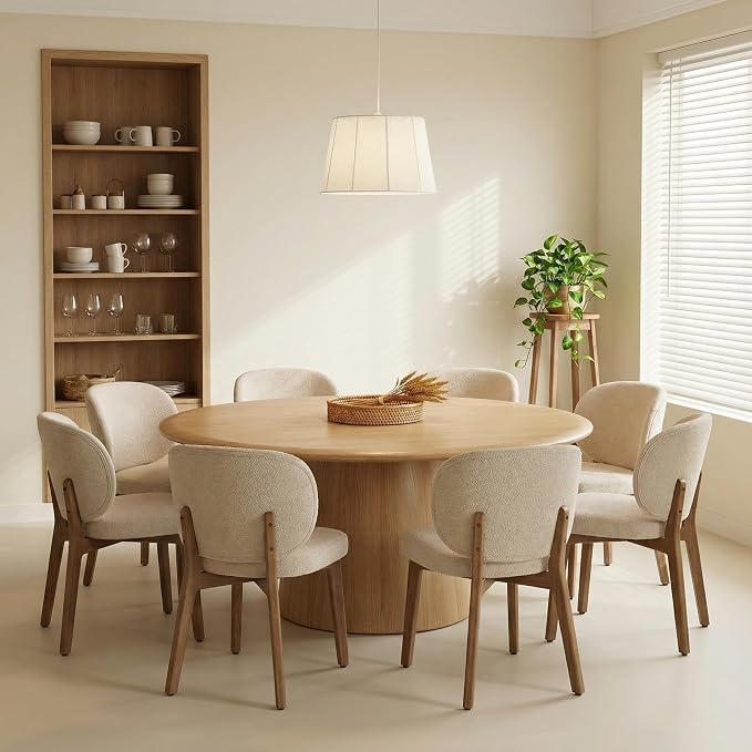 YOUNIKE Dining Chairs Set of 4 Modern Kitchen Dining Room Chairs Beige