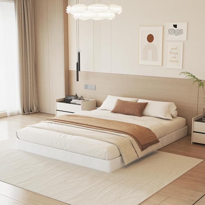 NHODIR 5 Inch Box Spring Full Size, Low Profile Metal Bed Base with Fabric Cover, Easy Assembly, Noise Free