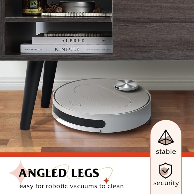 WLIVE Lift Top Coffee Table for Living Room, Small Coffee Table with Storage, Adjustable Shelf and Storage Compartment, Mid Century Modern Living Room Table, Wood, Grey