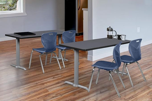 Romig Pillar 72" x 24" Training Table- Grey/Grey Base