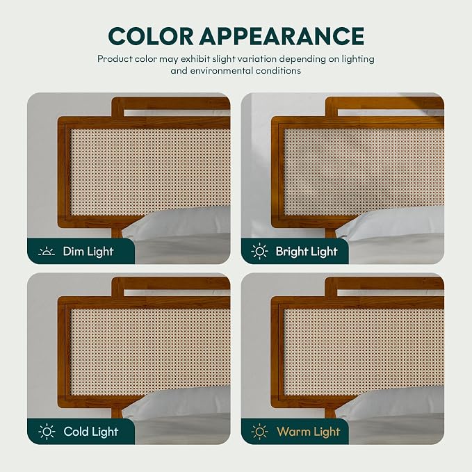 Neil Bed Frame - Queen - Milk Chocolate