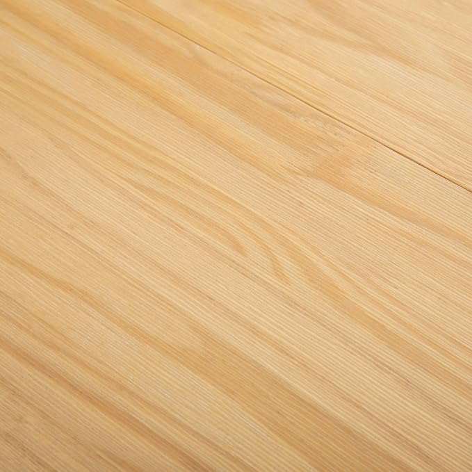 Plank+Beam 48 Inch Farmhouse Dining Table, Rustic Solid Wood Kitchen Table, Dinner Table for Dining Room, Home Office Furniture, Blonde Wirebrush