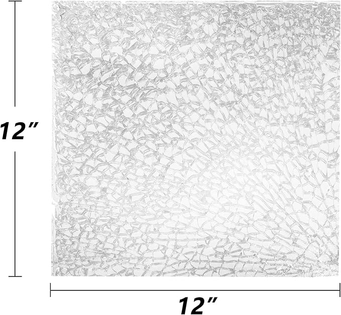 GASPRO 20 lbs Fire Glass for Propane Fire Pit, 1/2-Inch Decorative Firepit Glass Rock for Gas Fireplace, Ice Clear