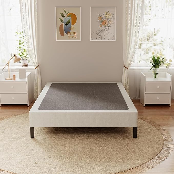 OSASET Twin XL Box Spring, 7 Inch Box Spring for Bed, 3500 lbs Heavy Duty Metal Frame Mattress Foundation with Fabric Cover, Easy Assembly-Noise Free