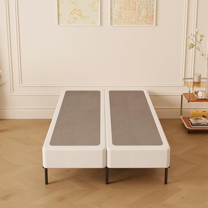 Maenizi Split Twin Box Spring 5 Inch, Easy Assembly Bed Foundation, Heavy Duty Low Profile Metal Twin Box Spring Only with Fabric Cover, Noise Free