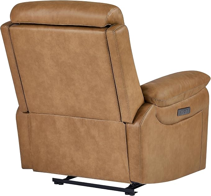 KISLOT Power Recliner Chair Wall Hugger Recliner with Adjustable Headrest and Footrest Dual Motor Electric Faux Leather Reclining Sofa with USB/Type-C Charging for RV Living Room Bedroom