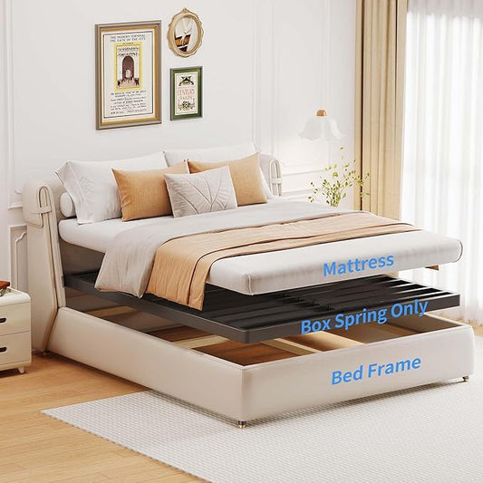 ROIL 2 Inch Full Metal Box Spring Low Profile, Bunkie Board Bed Slat Replacement with Round Corners, 3500 lbs Capacity Heavy Duty Steel Slats, Easy Assembly, Noise Free