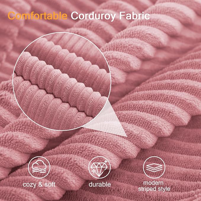 COMAX Futon Sofa Bed, Convertible Sofa Bed, Folding Boneless Couches | Boneless Couch for living room, 4‑in‑1 Fold Out Small Foldable Loveseat Floor Sleeper Mattress Lounge Space‑Saving, Pink