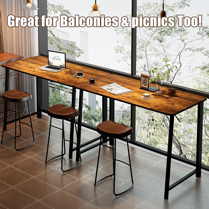 31.5" Folding Desk for Small Spaces, Foldable Computer Table for Home Office, Study,Bedroom,Dorm,Craft, Space Saving,Small Writing Work Office Compact Computer Desk,Easy Assembly,Rustic Brown