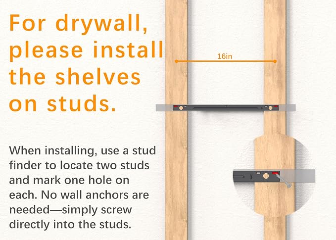 BAYKA Floating Shelves for Wall, Set of 3, 22.5 Inches Wall Mounted Rustic Wood Shelves for Bathroom, Bedroom, Living Room or Kitchen Decor, Storage for Books, Lego, Plants, Daily Necessities, Black