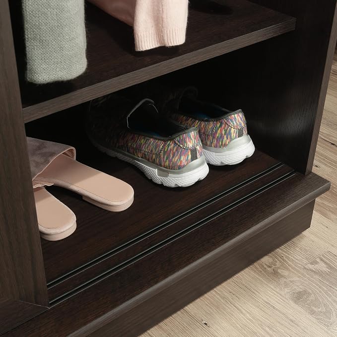 Sauder Homeplus Wardrobe Cabinet with Sliding Doors, Dakota Oak Finish