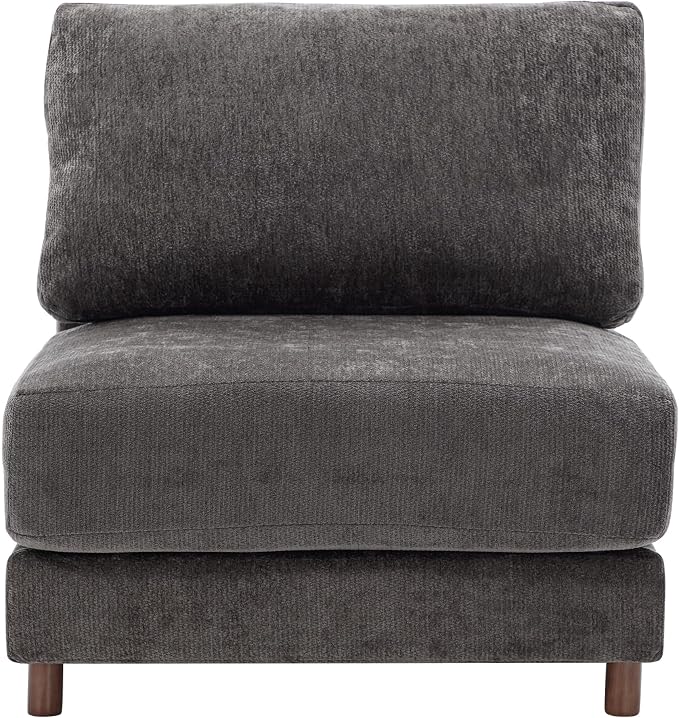 Oversized L Shaped Sectional Couch for Living Room, Extra Large Deep Seat Modular Sectional Sofa with Washable Covers, Modern Cloud Couch for Apartment, Bedroom (Gray, Seat)