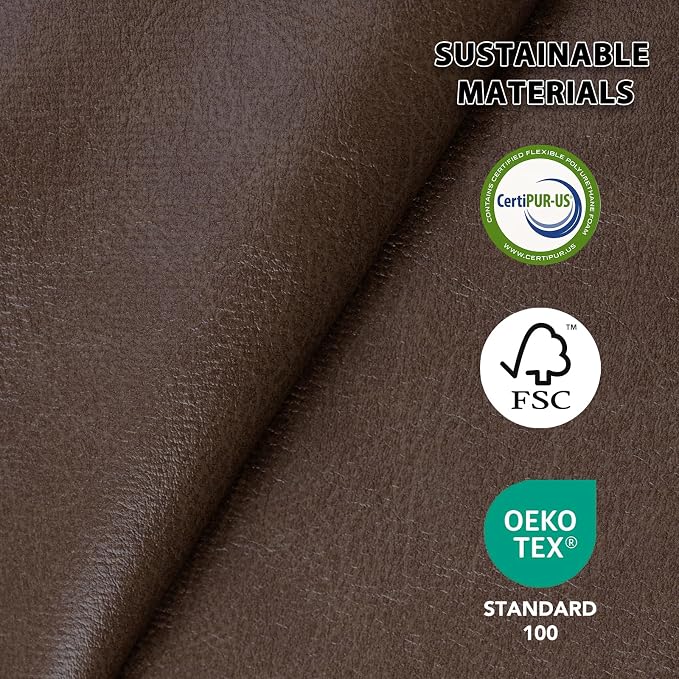 EONIX Power Zero Wall Hugger Power Recliner Chair for Small Space RV Living Room,Power Recliner with Massage and Heat, USB & USB-C Charging Ports, SXXY003992, Dark Brown