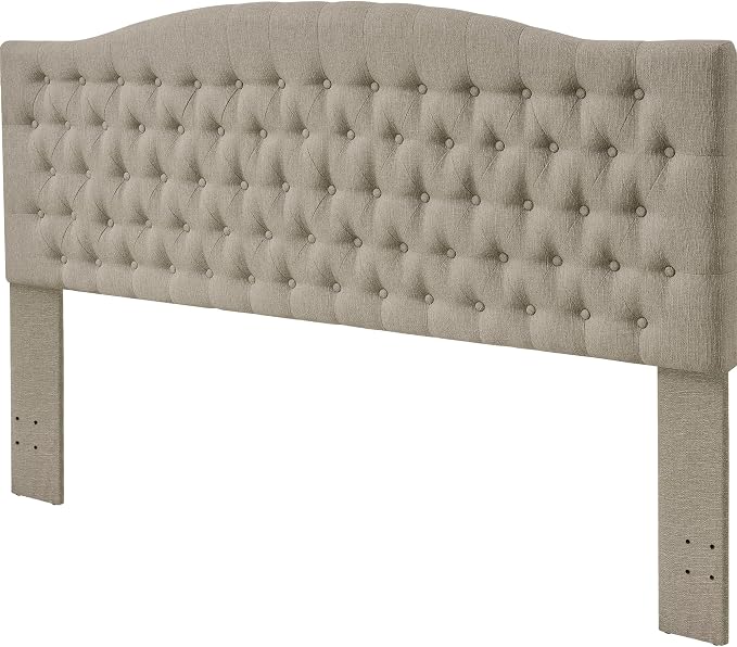 Furpopup Linen Upholstered Headboard King/Cal King Size Latest Model Wall Mount, Bed Frame Mount, Featuring High-Density Sponge Padding, Luxury Texture Easy Assembly Comfort and Style-Linen