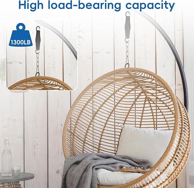 2Pack Premium Porch Swing Springs,1300lb Heavy Duty Springs, Rust Resistant Swing Springs, Spring for Swing Hammock Hanging Chair Spring for Hammock Spring,Porch Swings,Indoor Outdoor Hanging Kit