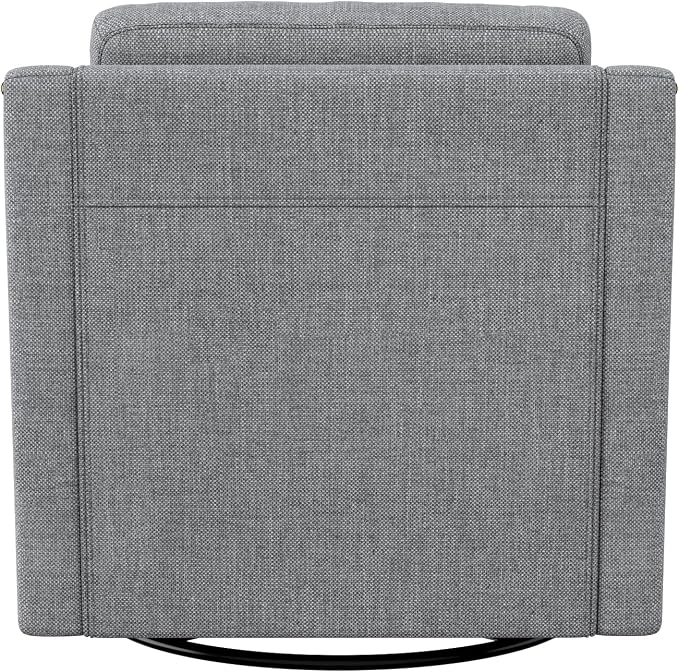 Swivel Accent Chair,Armchair,Bronze Nail Decoration Comfy Living Room Chair,Single Sofa Chair,Reading Chairs,for Living Room Bedroom Reading Apartment (Gray, 1 Gray)