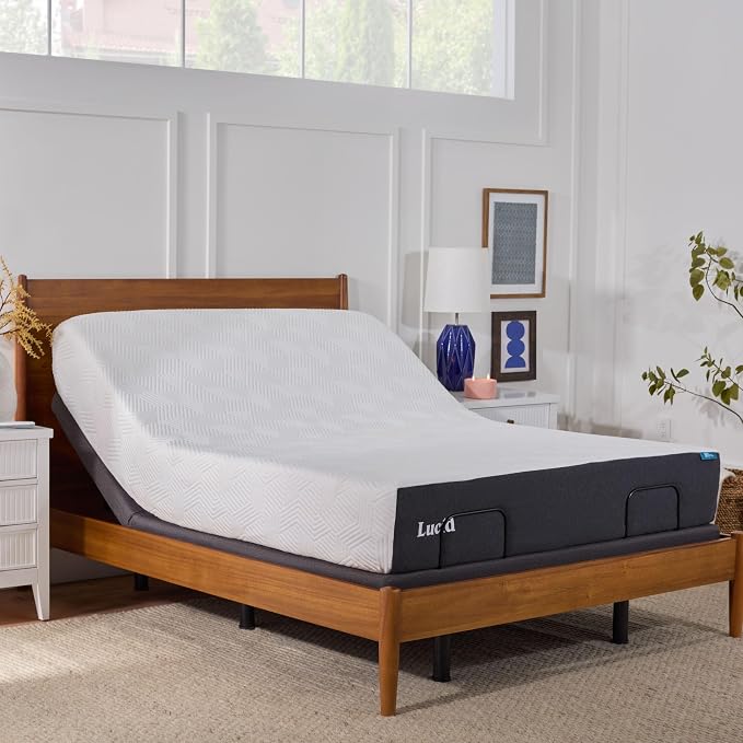 Lucid® L300 Adjustable Bed Frame – USB – Memory Position – Remote, Queen