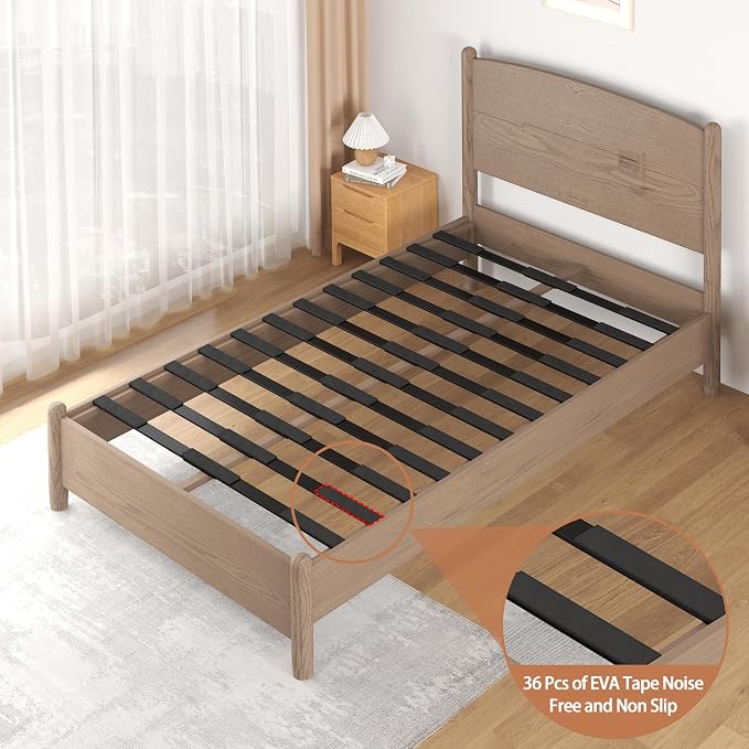 Queen Bed Slats Replacement for Wood/Upholstered/Metal Bed | Metal bed slats, Heavy Duty Low Profile Box Spring Alternative,noise free, anti-slip, Universal fits, bed frame support