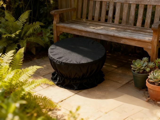 POMER Firepit Cover for Cuisinart 24” Cleanburn Smokeless Fire Pit COH-800,for Cuisinart CHC-801 Waterproof Fire Pit Covers