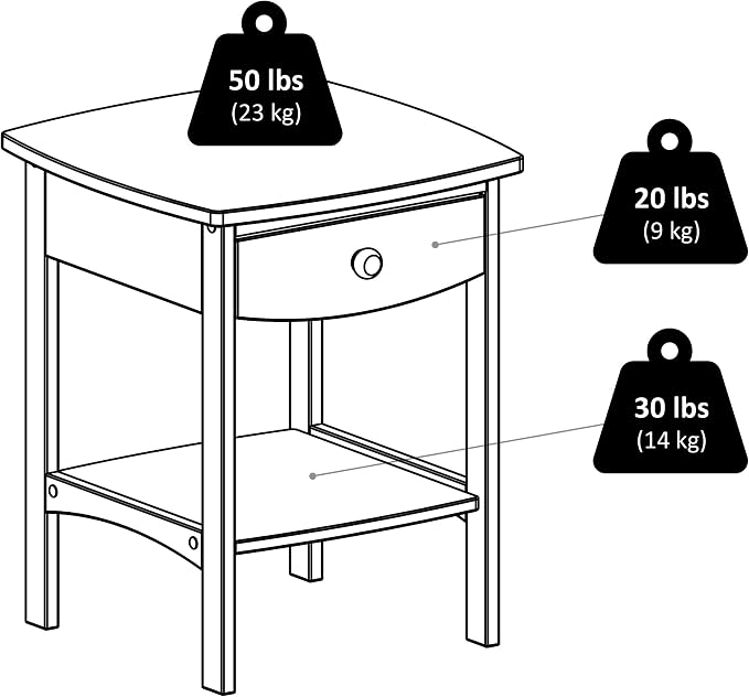 Winsome Wood Claire Accent Table, Black