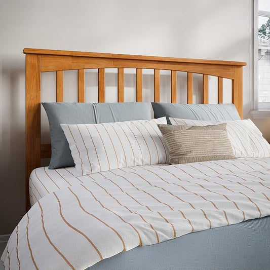 AFI, Mission Full Solid Wood Headboard, Light Toffee