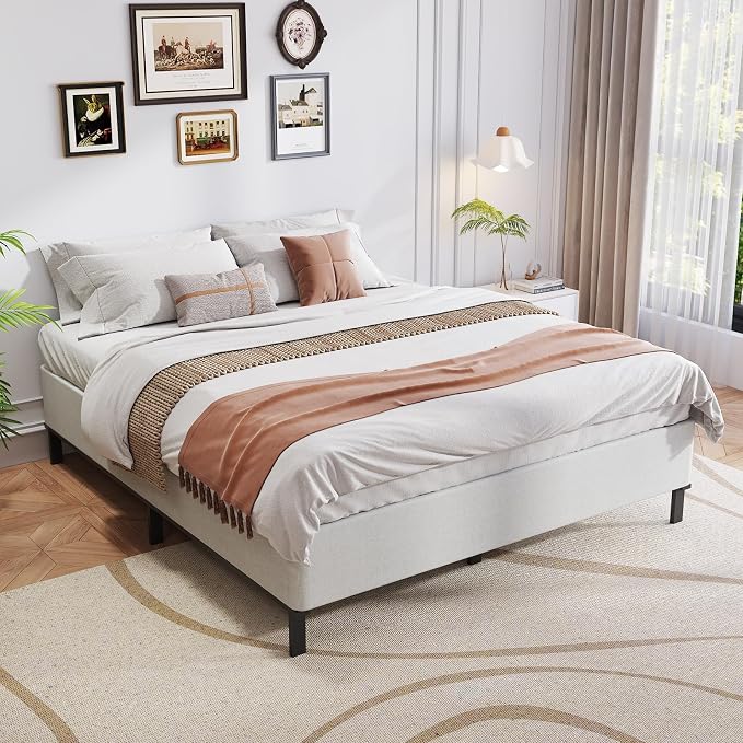OSASET Full Box Spring, 9 Inch Metal Full Size Box Spring Only, Heavy Duty Metal Frame Mattress Foundation Support for 3000lbs, Easy Assembly, Noise Free, Non Slip