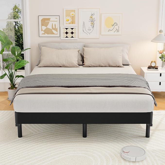 Awesofurni King Box Spring, 5 Inch Low Profile King Size Box Spring Only, Heavy Duty Metal Frame Mattress Foundation with Fabric Cover, Easy Assembly-Noise Free