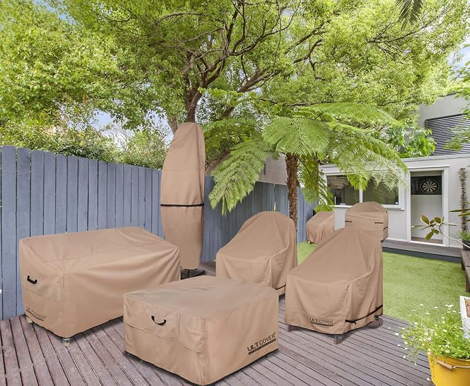 ULTCOVER Patio Fire Pit Table Cover Square 40 inch Outdoor Waterproof Fire Bowl Cover